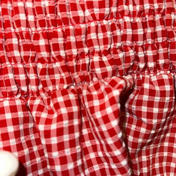 Checkered ribbed stretch ruffled bottom skirt  ❤️🤍 - Picture 3 of 7